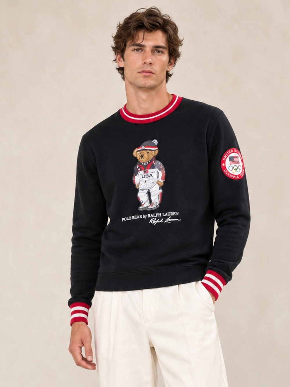 Polo Ralph Lauren Olympic Polo Bear Sweatshirt USA Collector Women’s Size S
